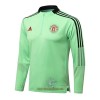 Manchester United Trainings Sweatshirt Pak Quarter-zip 2022-23 Groene - Heren